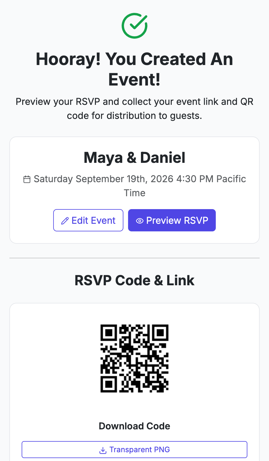 Get your own QR code instantly